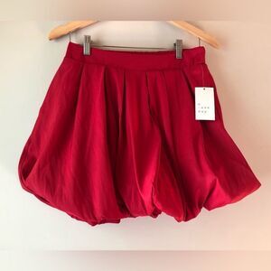 📳 A New Day | NEW Red Puffed Up Skirt